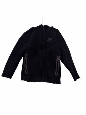 Nike Sportswear Tech Hoodie Boys Black Full-Zip Fleece